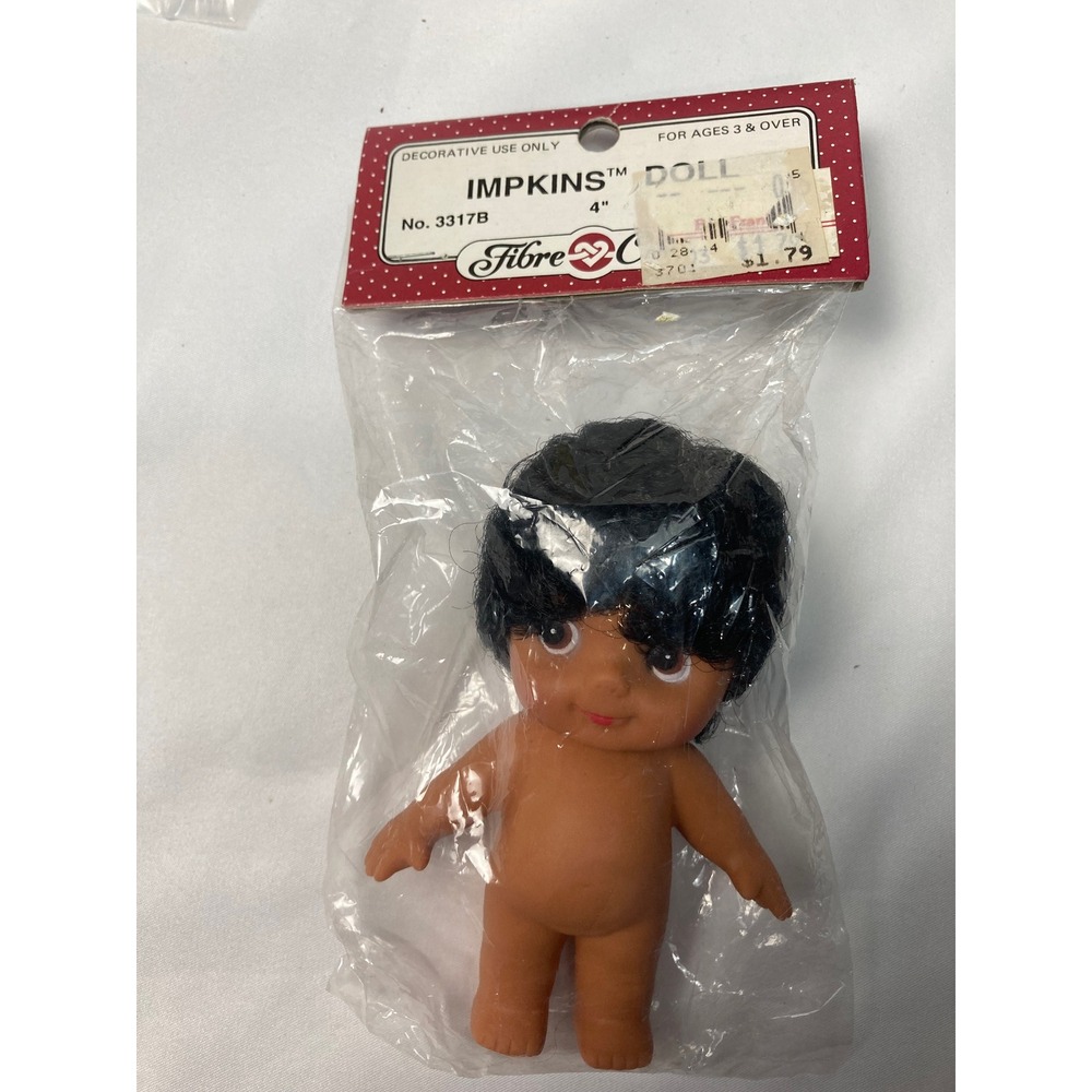 Vintage Fibre-Craft‎ Impkins Doll – Model 3317B – 4" – NOS / Deadstock – SEALED